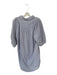 Holly Shae Design Size S/M Purple & White Cotton Long Balloon Sleeve Dress Purple & White / S/M