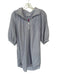 Holly Shae Design Size S/M Purple & White Cotton Long Balloon Sleeve Dress Purple & White / S/M