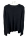Vince Size L Black Wool Blend V Neck Ribbed Long Sleeve Sweater Black / L