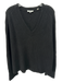 Vince Size L Black Wool Blend V Neck Ribbed Long Sleeve Sweater Black / L
