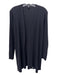 Eileen Fisher Size S Black Wool Open Front Ribbed Long Sleeve Cardigan Black / S