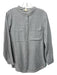 Eileen Fisher Size M Gray Cotton Button Down Front Pocket Long Sleeve Top Gray / M