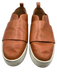 Vince Shoe Size 39 Brown & White Leather & Rubber Slip On Pull Tab Sneakers Brown & White / 39