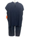Eileen Fisher Size XS Navy Blue Tencel Blend Short Sleeve Textured Top Navy Blue / XS