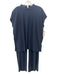 Eileen Fisher Size XS Navy Blue Tencel Blend Short Sleeve Textured Top Navy Blue / XS