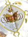 Hermes Navy Blue, Yellow, Red, White Silk Filigree Carriage Coat of Arms scarf Navy Blue, Yellow, Red, White / 90cm