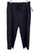 Theory Size L Black Linen Blend Drawstring Waist oversized pocket Pants Black / L