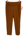Holland Ave Size 10 Brown Nylon Blend Elastic Waist Pockets Straight Leg Pants Brown / 10