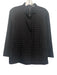 Eileen Fisher Size S Black Silk Long Sleeve Quilted Snap Buttons Thin Jacket Black / S