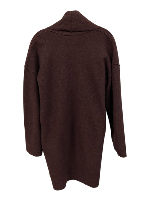 Eileen Fisher Size XS Purple Wool Open Front Pockets Long Sleeve Cardigan Purple / XS