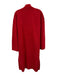 Eileen Fisher Size XS Red Wool Open Front Long Sleeves Long Length' Cardigan Red / XS