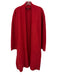 Eileen Fisher Size XS Red Wool Open Front Long Sleeves Long Length' Cardigan Red / XS