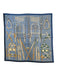 Hermes Light Blue Print Silk Horsebit Square scarf Light Blue Print / 90cm