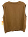 Vince Size XL Brown Cashmere Blend Button Down V Neck Sleeveless Top Brown / XL