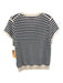 J Crew Size XL White & Navy Cashmere Horizontal Stripes Short Sleeve Top White & Navy / XL