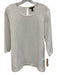 Eileen Fisher Size L White Tencel Gauze 3/4 Sleeve Top White / L