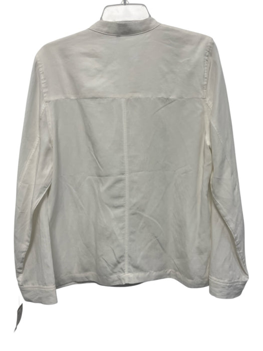 Kobi Halperin Size L White Missing Fabric Tag Snap 4 Pocket Long Sleeve Jacket White / L