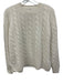 Joie Size L White Cashmere Cable Knit Long Sleeve Sweater White / L