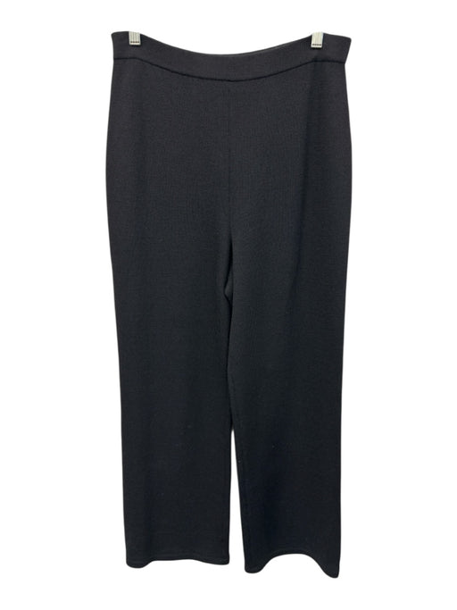 St. John Collection Size 8 Navy Wool Elastic Waist Wide Leg Pants Navy / 8
