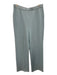 St. John Collection Size 10 Light Blue Wool Elastic Waist Wide Leg Pants Light Blue / 10