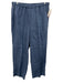 Eileen Fisher Size S Slate Blue Linen Elastic Waist Cropped Pants Slate Blue / S