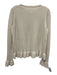 Jardin Des Orangers Size estimated M Cream Cashmere Blend Peplum Sweater Cream / estimated M