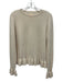 Jardin Des Orangers Size estimated M Cream Cashmere Blend Peplum Sweater Cream / estimated M