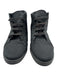 Bottega Veneta Shoe Size 39 Black Canvas & Leather Woven Detail Lace Up Sneakers Black / 39