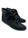 Bottega Veneta Shoe Size 39 Black Canvas & Leather Woven Detail Lace Up Sneakers Black / 39