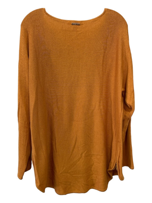 Michael Michael Kors Size L Orange Cotton & Viscose Blend Side Zip Sweater Orange / L