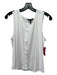 Eileen Fisher Size L White Viscose Blend Sleeveless Button Front Top White / L