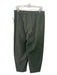 Eileen Fisher Size M Green Cotton Elastic Waist Textured Tapered Pockets Pants Green / M