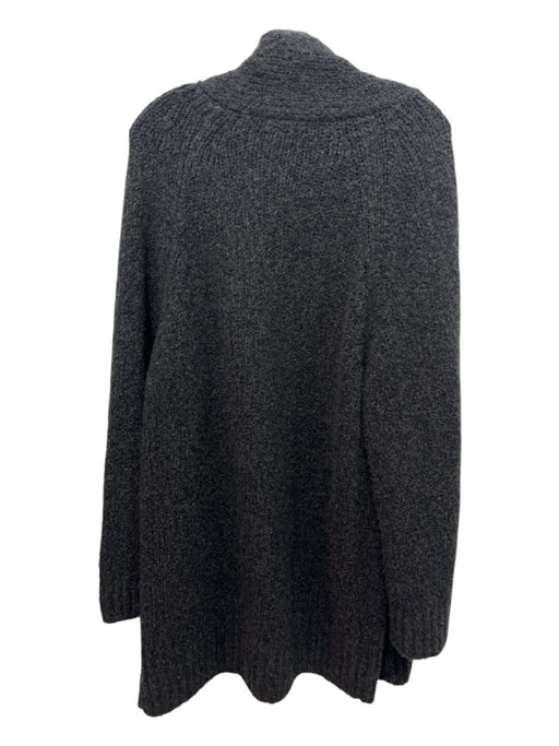 Vince Size L Black & Gray Print wool, cashmere, silk Soft Open Front Cardigan Black & Gray Print / L