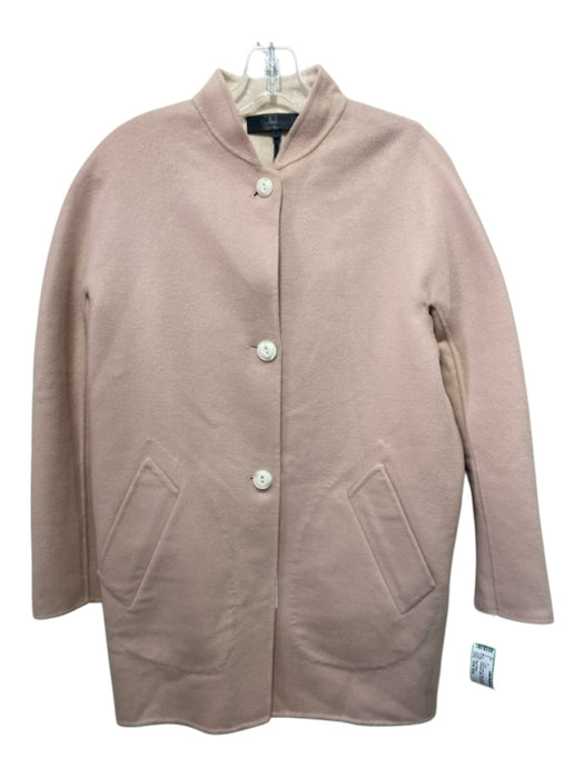 Rag & Bone Size One Size Blush Pink & Cream Wool Button Down Reversible Coat Blush Pink & Cream / One Size