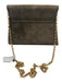 Salvatore Ferragamo Olive Green Suede Flap Solid Gold chain strap Crossbody Bag Olive Green / Small