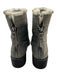 Stuart Weitzman Shoe Size 9.5 Gray Suede Faux Fur Lining 1" heel Back Zip Boots Gray / 9.5