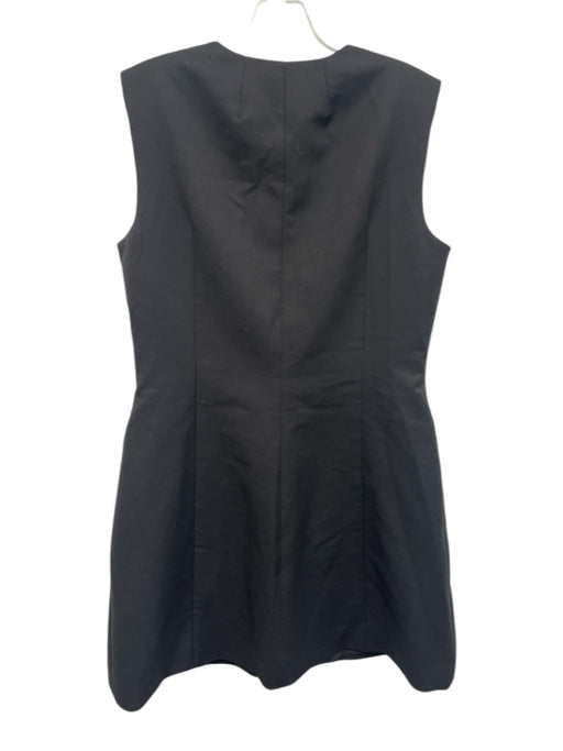 Antonio Melani Size 6 Black Polyester Blend Sleeveless Button Front Dress Black / 6