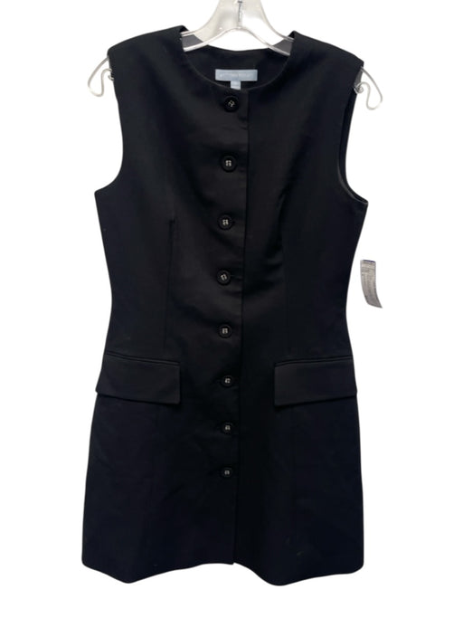 Antonio Melani Size 6 Black Polyester Blend Sleeveless Button Front Dress Black / 6