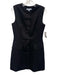 Antonio Melani Size 6 Black Polyester Blend Sleeveless Button Front Dress Black / 6