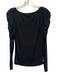 Veronica Beard Jeans Size Small Black Modal Blend Long Sleeve Ruched Top Black / Small