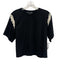 Veronica Beard Jeans Size Medium Black & White Cotton Blend Short Sleeve Top Black & White / Medium