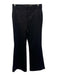 Alice + Olivia Size 4 Black Polyester Blend Mid Rise Pockets Flare Pants Black / 4