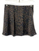 Gianni Bini Size Small Black & Brown Polyester Elastic Waist Leopard Satin Skirt Black & Brown / Small