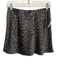 Gianni Bini Size Small Black & Brown Polyester Elastic Waist Leopard Satin Skirt Black & Brown / Small
