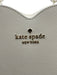Kate Spade Cream White Saffiano Leather Faux Pearl Heart Zip Close Logo Bag Cream White / Mini