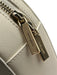 Kate Spade Cream White Saffiano Leather Faux Pearl Heart Zip Close Logo Bag Cream White / Mini