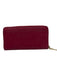 Kate Spade Raspberry Pink Saffiano Leather Zip Close Logo Back Pocket Wallets Raspberry Pink