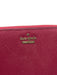 Kate Spade Raspberry Pink Saffiano Leather Zip Close Logo Back Pocket Wallets Raspberry Pink