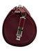 Leigh Ann Barnes Dark Red PU Leather Zip Close Quilted Snap Button Crossbody Bag Dark Red / Mini