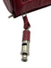 Leigh Ann Barnes Dark Red PU Leather Zip Close Quilted Snap Button Crossbody Bag Dark Red / Mini